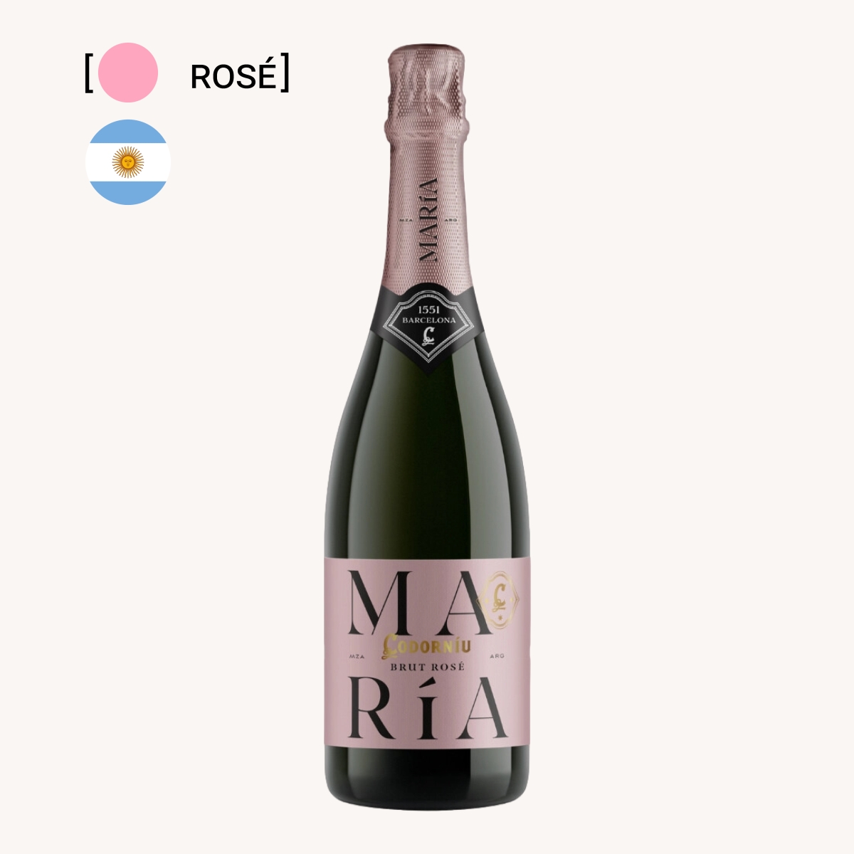 Espumante Maria Codorn&iacute;u Brut Ros&eacute; 750ml