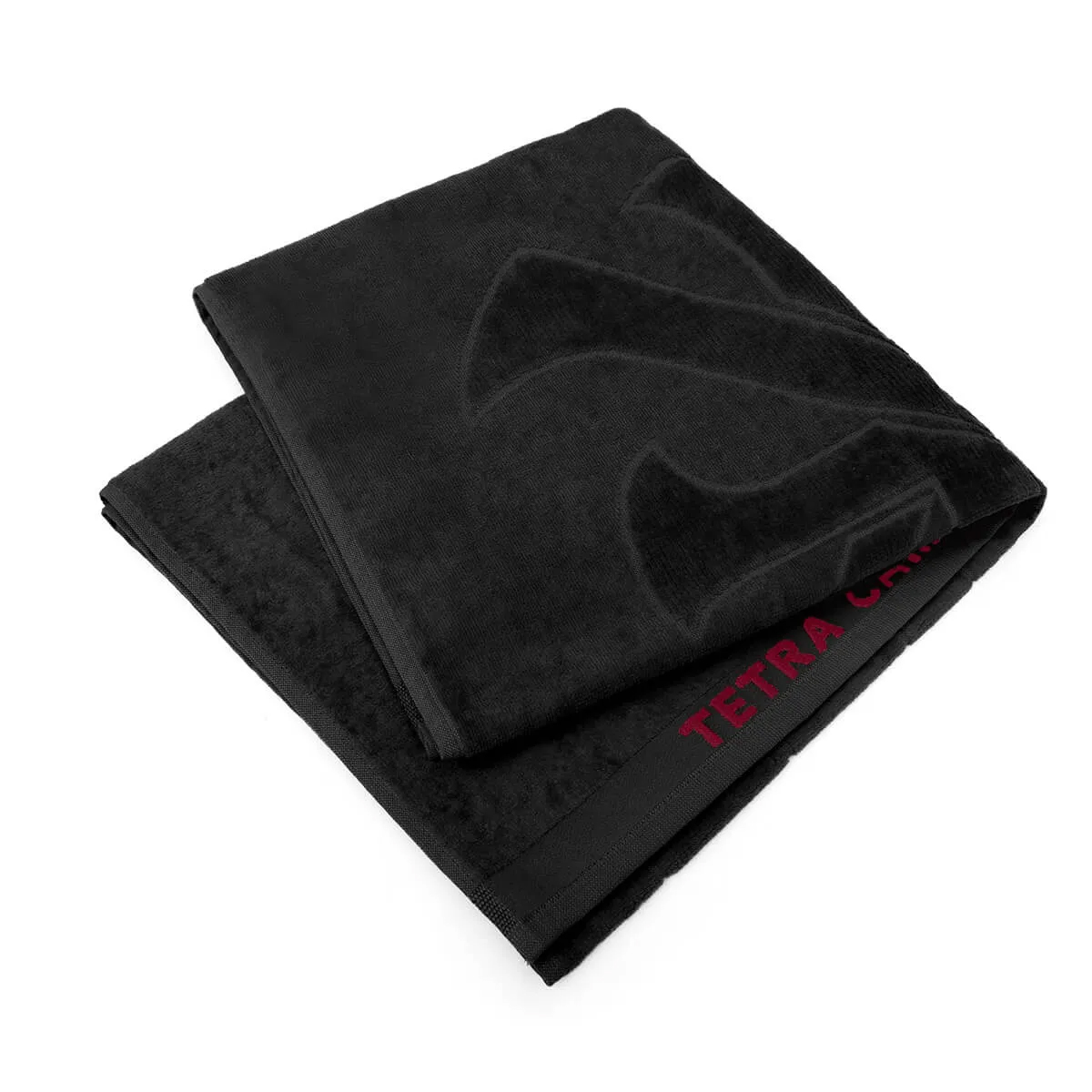 Toalha de Banho KazzaVip Jacquard Veludo 100% Algodão Barra Bordada Tetra Futebol Flamengo CRF 70cmx140m Preto