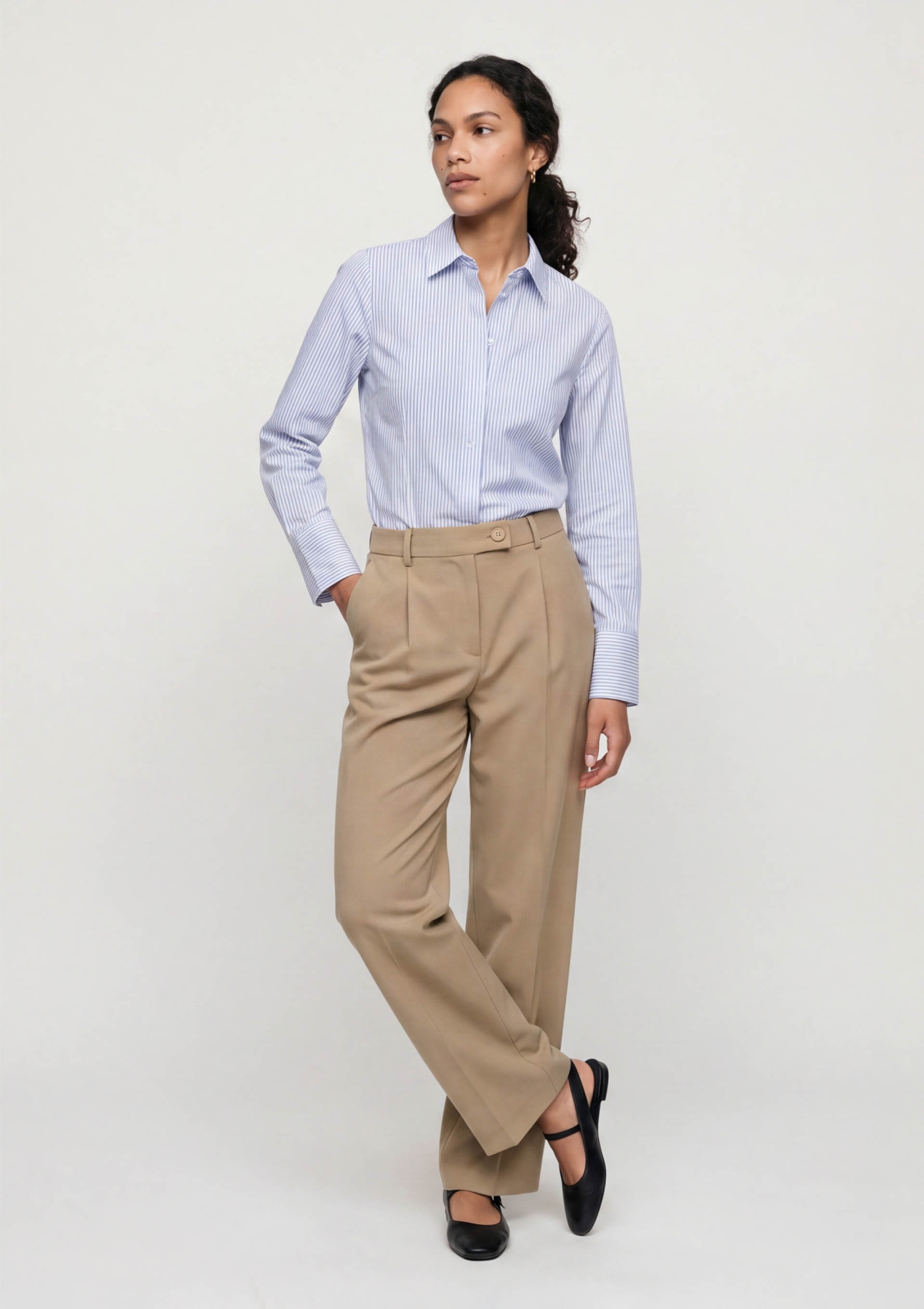 Camisa Feminina Manga Longa Listrada