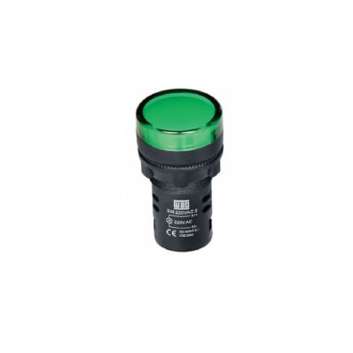 Sinaleiro Monobloco Verde 22 mm 220V CEW SM2 D23 Weg