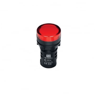 Sinaleiro Monobloco Vermelho 22 mm 220V CEW SM1 D23 Weg