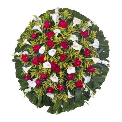 Coroa de Rosas e Copo de Leite