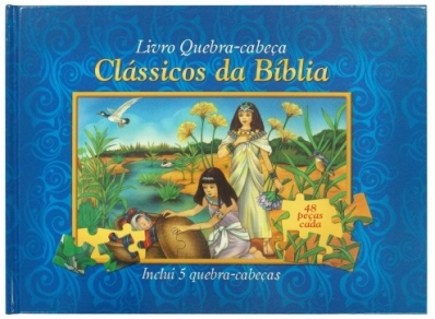 Clássicos da bíblia: Col. Livro quebra-cabeça
