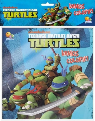 Teenage Mutant Ninja Turtles: Col. Vamos colorir! - Kit Livro c/ lápis de cor