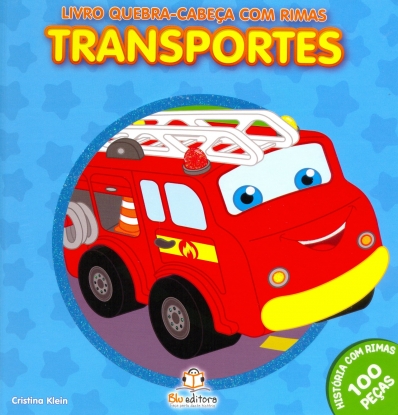 Transportes: Livro quebra-cabeça com rimas