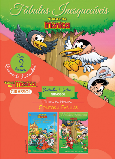 Cantinho da leitura - Kit c/ 2 livros: Col. Contos & Fábulas - Turma da Mônica