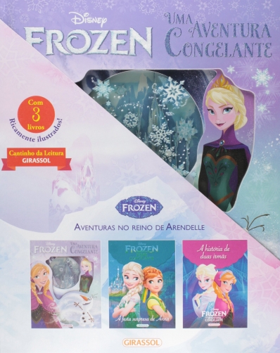 Cantinho da leitura - Kit c/ 3 livros: Col. Disney Aventuras no Reino de Arendelle