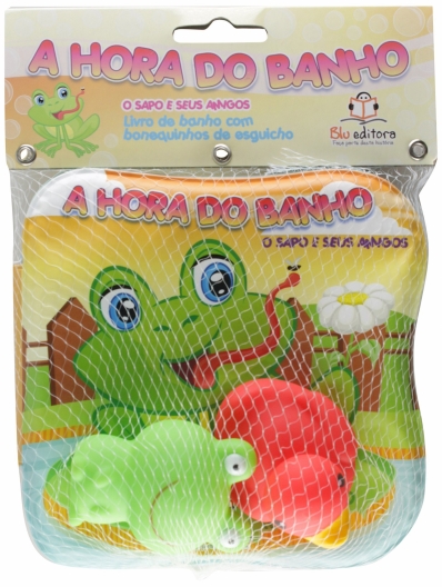 O sapo e seus amigos: Livro de banho com bonequinhos de esguicho