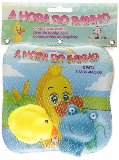 O Pato e seus amigos: Livro de banho com bonequinhos de esguicho