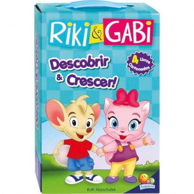 Riki & Gabi: Descobrir e crescer! - Kit c/ 4 livros cartonados