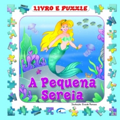 A Pequena Sereia: Livro e puzzle