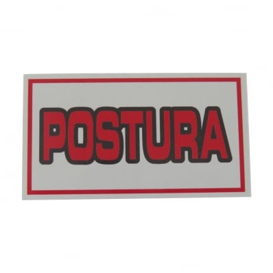 PLACA DE IDENTIFICAÇÃO PVC - POSTURA