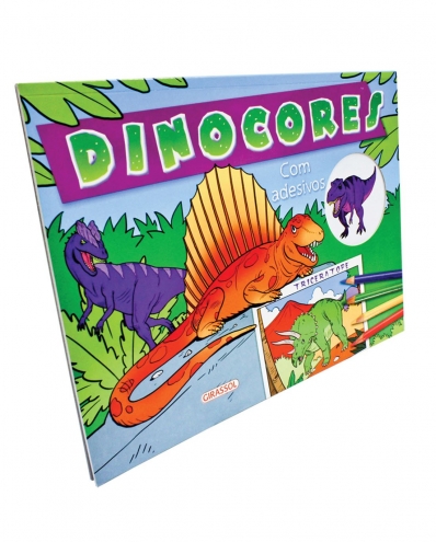 Triceratope: Col. Dinocores com adesivos