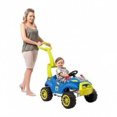 Carrinho de passeio Smart Car Azul com pedal - Bandeirante 463