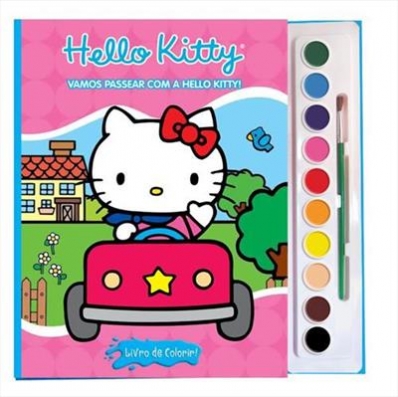 Vamos passear com a Hello Kitty - Livro com aquarela