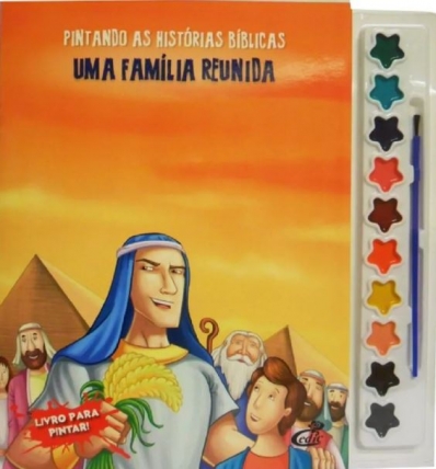 Pintando as histórias bíblicas: Uma família reunida - Livro com aquarela