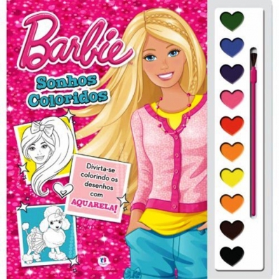 Barbie: Sonhos coloridos 2 - Livro com aquarela