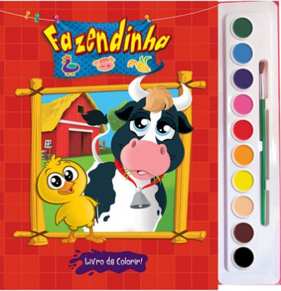 Fazendinha - Livro com aquarela