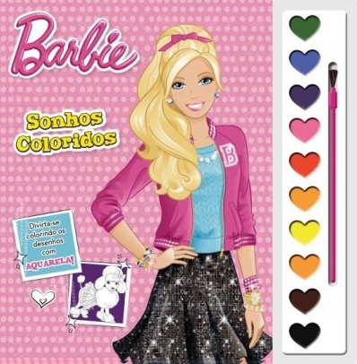 Barbie: Sonhos coloridos - Livro com aquarela