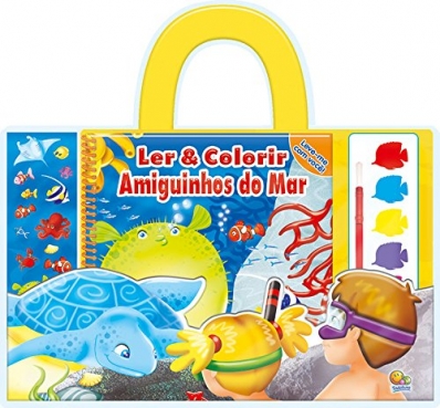 Amiguinhos do mar: Ler & colorir - Leve-me com você!