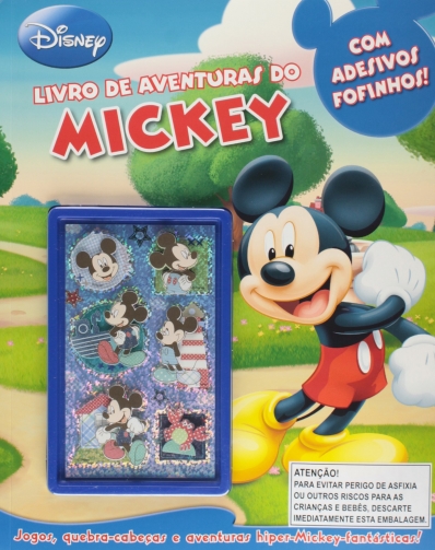 Livro de aventuras do Mickey - Com adesivos fofinhos