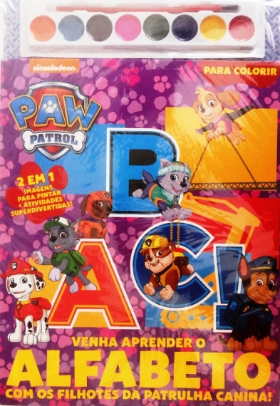 Nickelodeon: Paw Patrol - Para colorir - Alfabeto