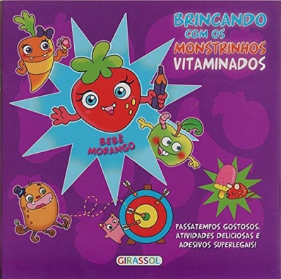 Brincando com os monstrinhos vitaminados - Bebê morango