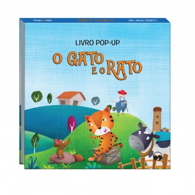 O gato e o rato - Livro pop-up fábulas