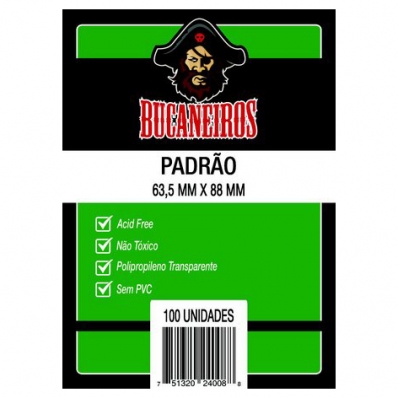 Protetores de cartas (Sleeves) - Bucaneiros Acessórios