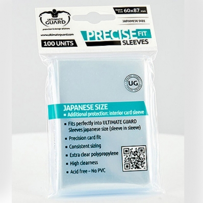 SLEEVES ULTIMATE GUARD PRECISE FIT JAP 60X87MM C/100