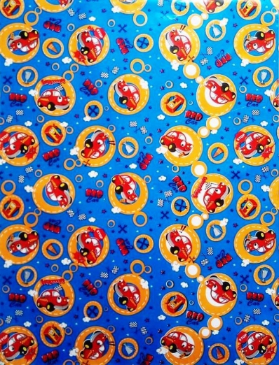Saco perolizado - red car azul: 45x59 c/ 50 un