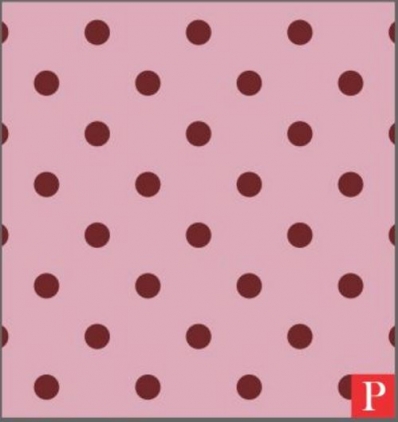 Saco perolizado - little poá rosa/marrom: 25x37 c/ 50 un