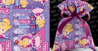 Saco metalizado - little queen: 35x55 c/ 50 un