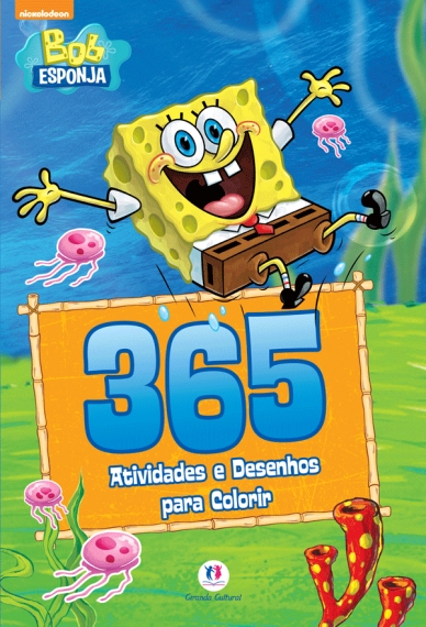 365 atividades e desenhos para colorir - Bob Esponja