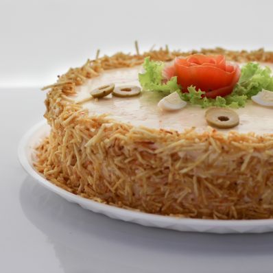 Torta Fria de Picles com Queijo e Presunto