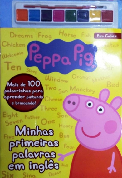 Peppa Pig: Minhas primeiras palavras em inglês - Para colorir