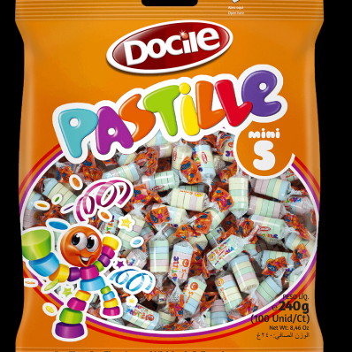 PASTILHA DOCILE PASTILLE MINI 240G