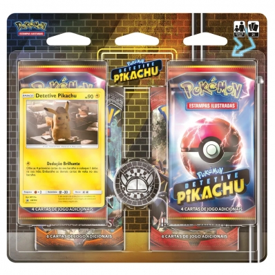 Jogo de Cartas Pokémon - Blister Quadruplo - Pokémon GO - Pikachu