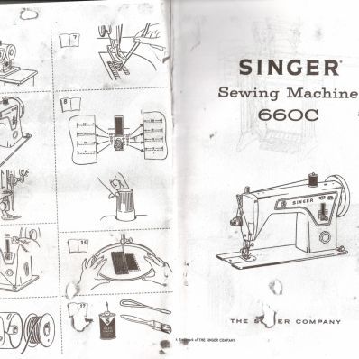 Manual de Instruções Singer 660 da Maquina de Costura