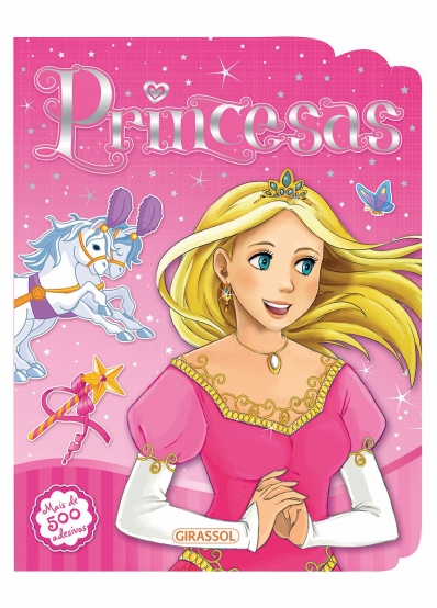 Princesas - Col. diversão com adesivos