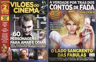 Vilões do Cinema - A verdade por trás dos Contos de Fada - Combo c/ 2 revistas