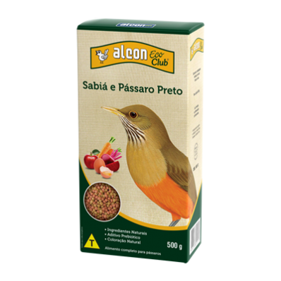 ALCON ECO CLUB SABIÁ E PÁSSARO PRETO - 500 g