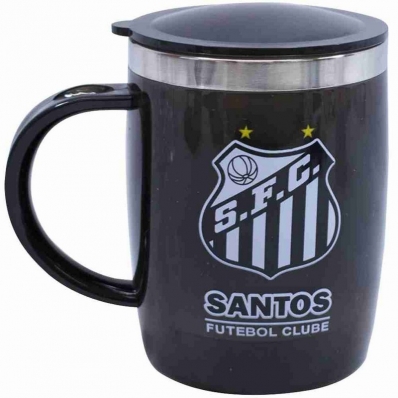 Caneca Térmica Com Tampa 450ml - Santos