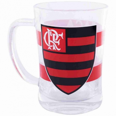 Caneca De Vidro 660ml - Flamengo