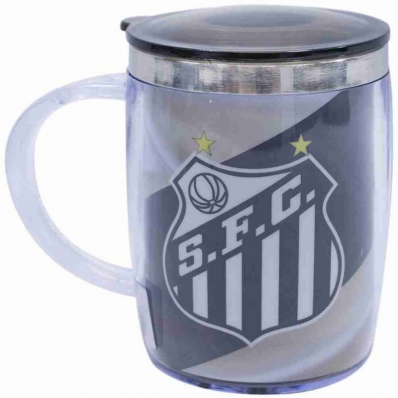 Caneca Térmica Com Tampa 450ml - Santos