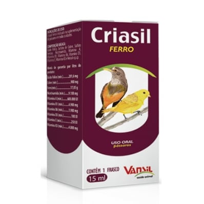 CRIASIL FERRO - SUP. MINERAL VITAMÍNICO - 15 ml