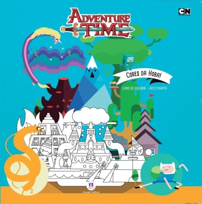 Adventure Time: Cores da hora! - Livro de colorir - Arteterapia