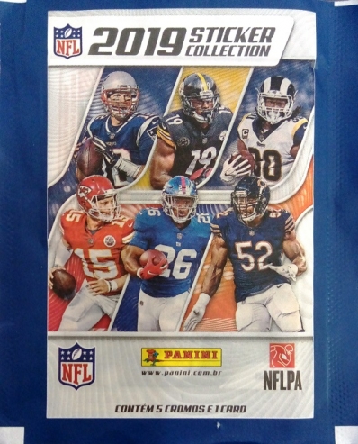 Envelope oficial com figurinhas NFL 2019/20