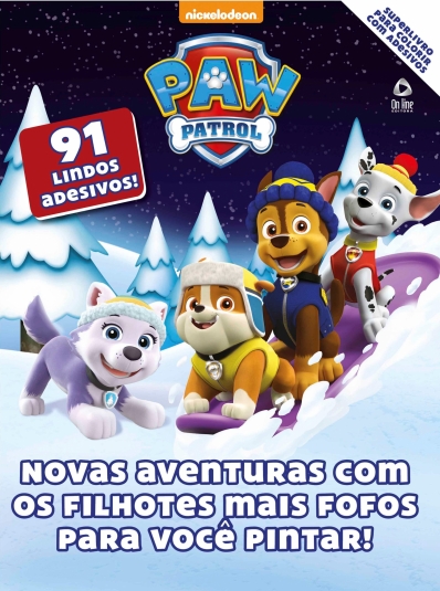 Patrulha Canina: Superlivro para colorir com adesivos