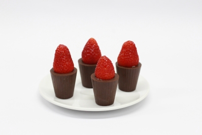 Copinho de Chocolate com Morango